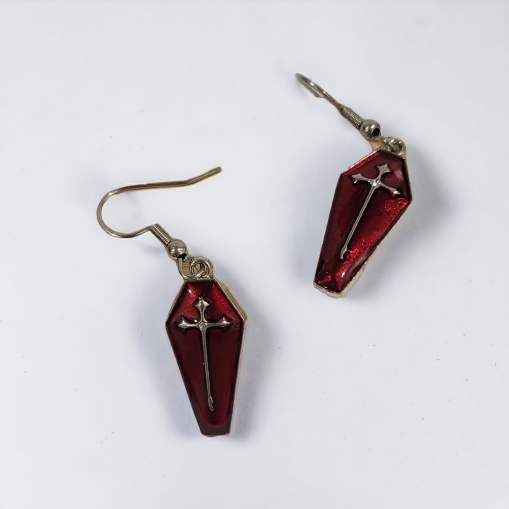 🦇Vampire Coffin Earrings🦇 (2-A027)